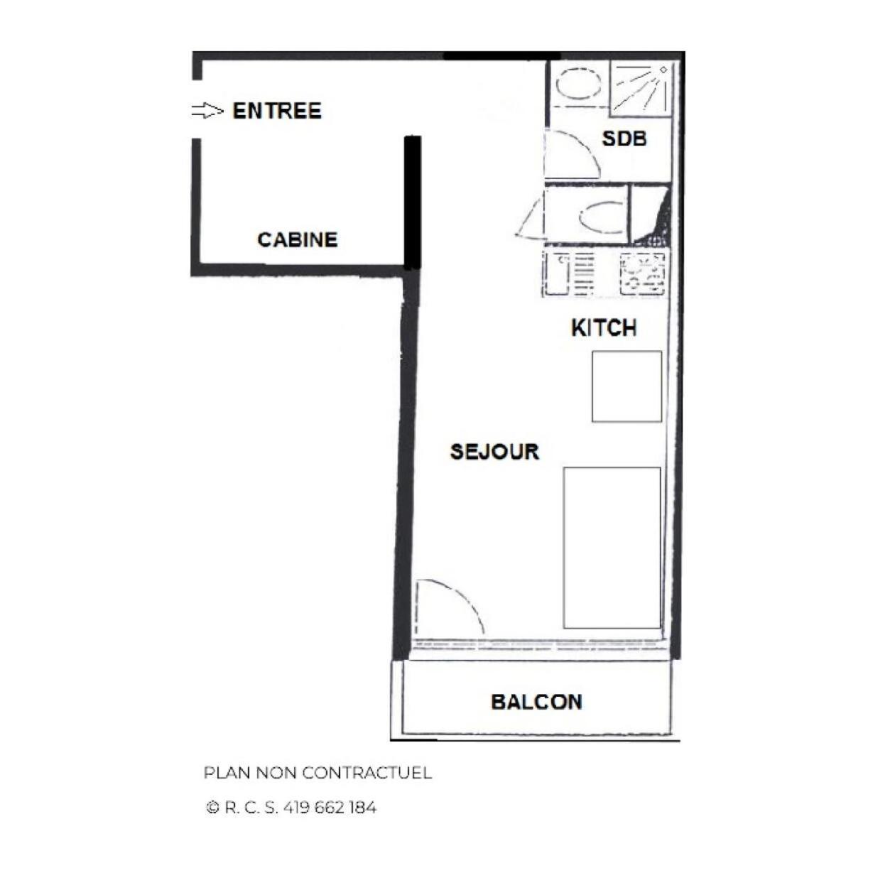 Residence Villaret - Studio 4 Personnes Aux Menuires Avec Vue Sur La Montagne Mae-5064 Saint-Martin-de-Belleville Kültér fotó